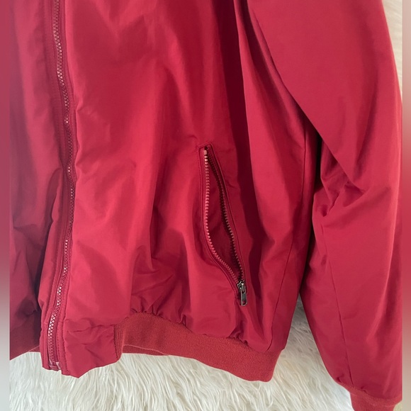 L.L. Bean Mens Vintage Nylon Full Zip Fleece Lined Red Jacket. Size XLT - Picture 8 of 14